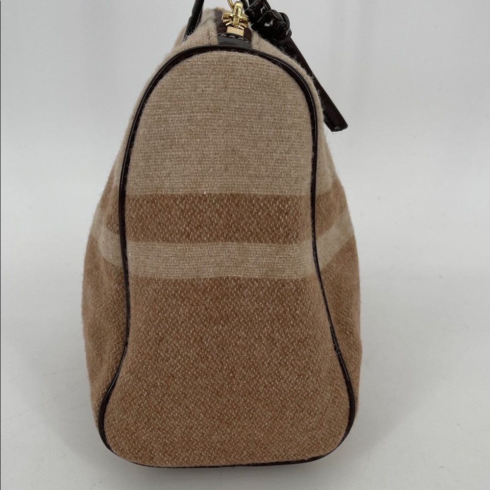 NWOT Coach Signature Stripe Wool Satchel — Style #F24784 - Picture 3 of 12